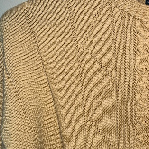 GANT Men's Size XLCable Knit Crewneck Pullover Sweater soft yellow - Picture 5 of 14